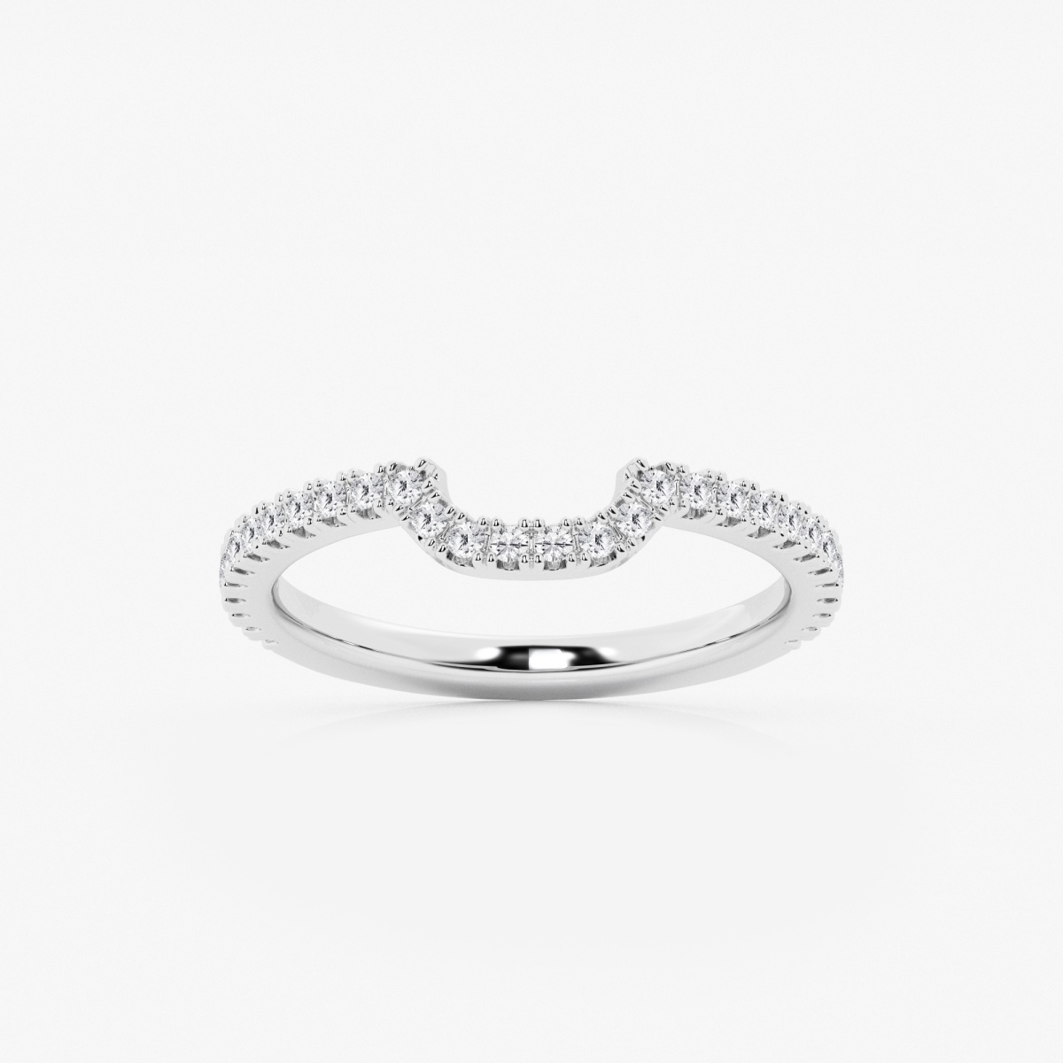 1/4 ctw Round Lab Grown Diamond Prong Set Wedding Band