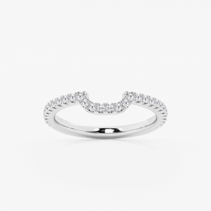 1/4 ctw Round Lab Grown Diamond Prong Set Wedding Band