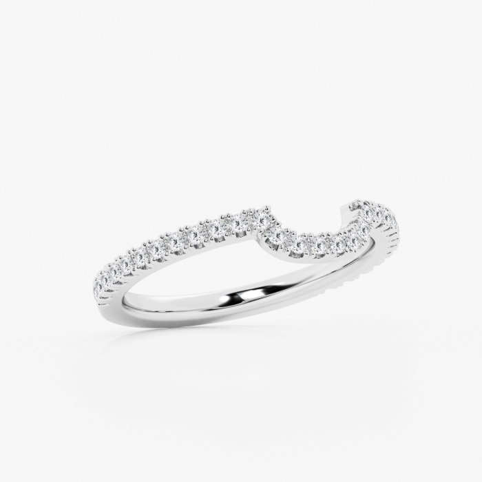 1/4 ctw Round Lab Grown Diamond Prong Set Wedding Band