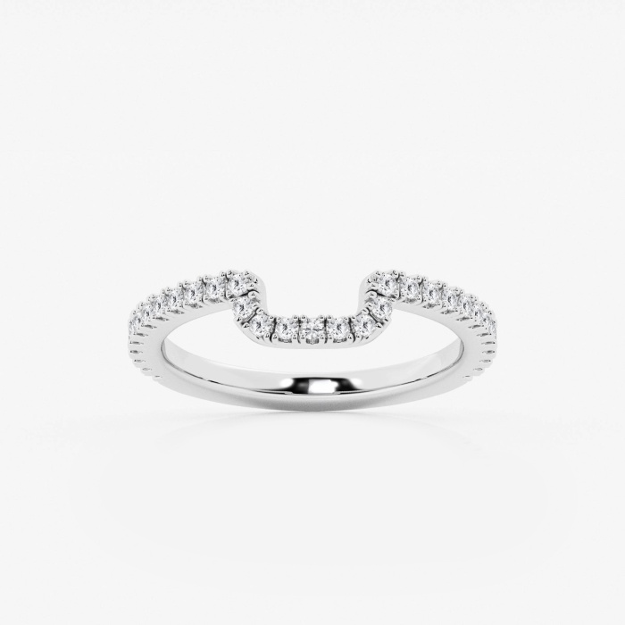 1/3 ctw Round Lab Grown Diamond Prong Set Wedding Band