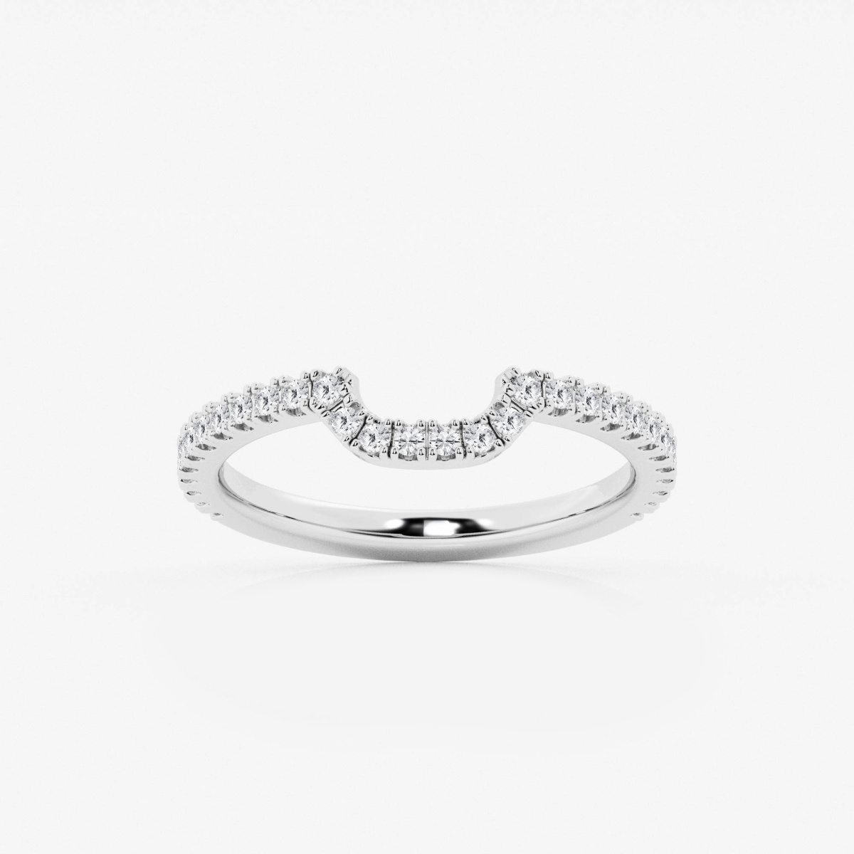 1/4 ctw Round Lab Grown Diamond Prong Set Wedding Band