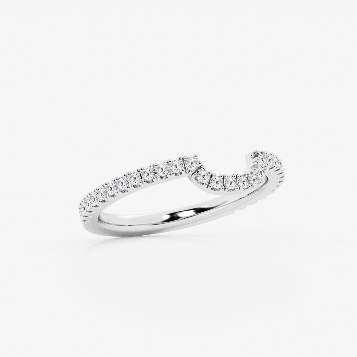 Additional Image 1 for  1/4 ctw Round Lab Grown Diamond Prong Set Wedding Band
