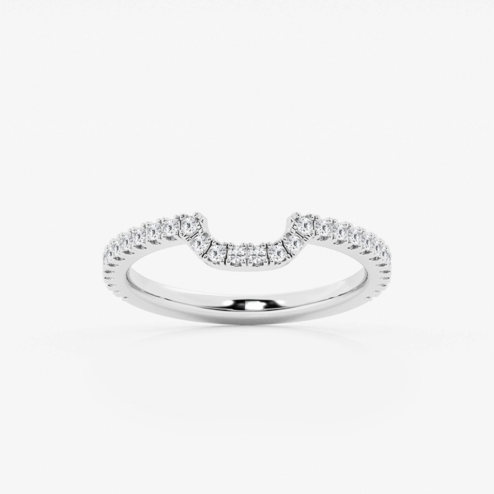 1/4 ctw Round Lab Grown Diamond Prong Set Wedding Band