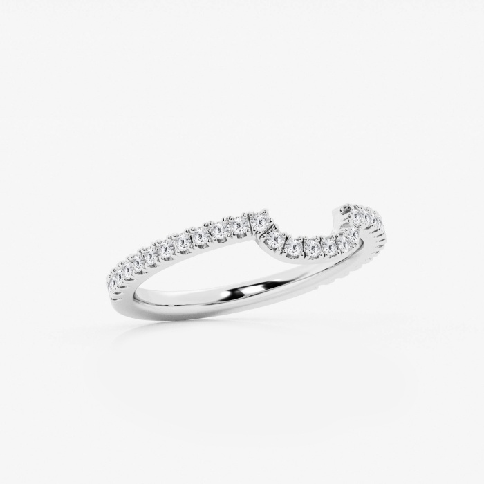 1/4 ctw Round Lab Grown Diamond Prong Set Wedding Band