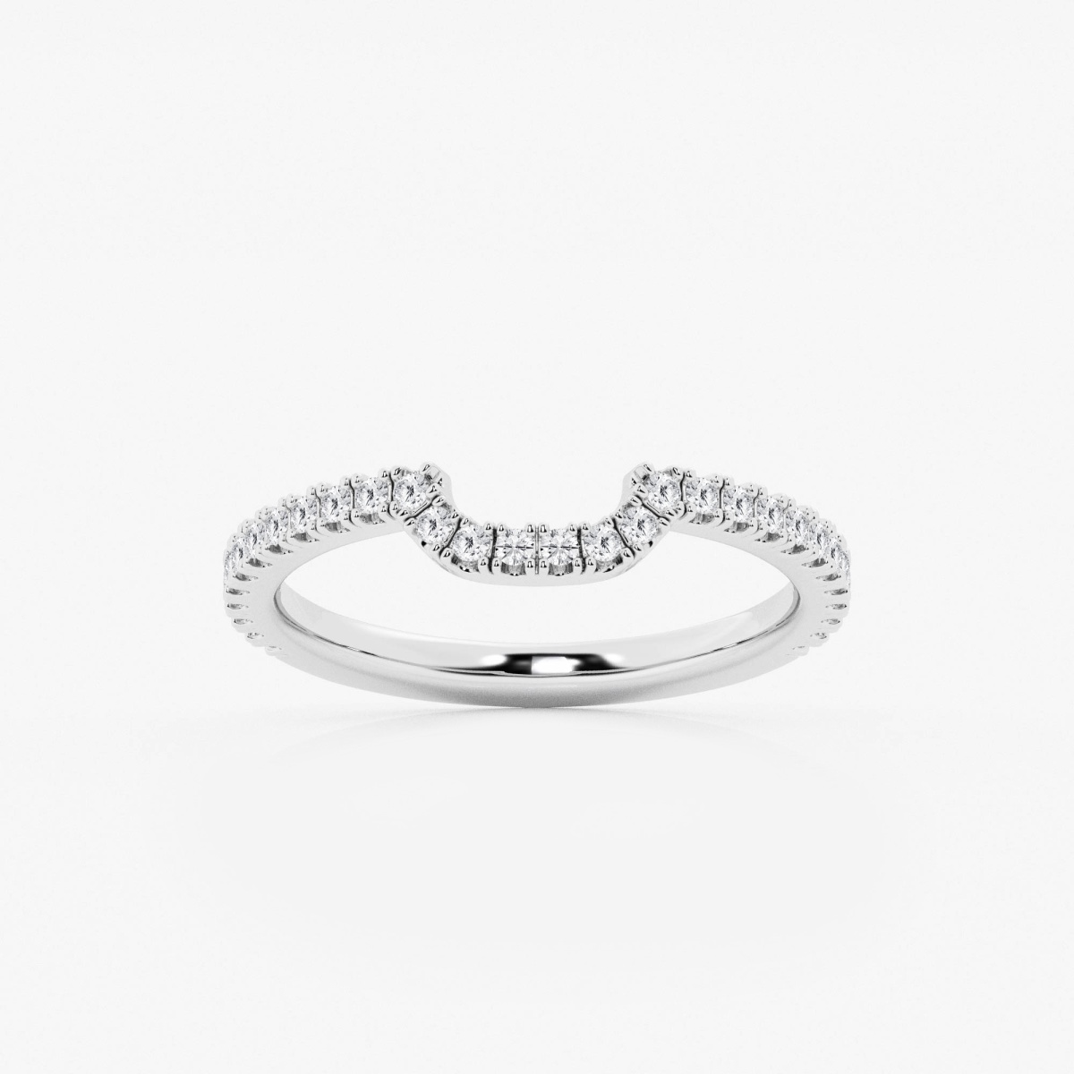 1/4 ctw Round Lab Grown Diamond Prong Set Wedding Band