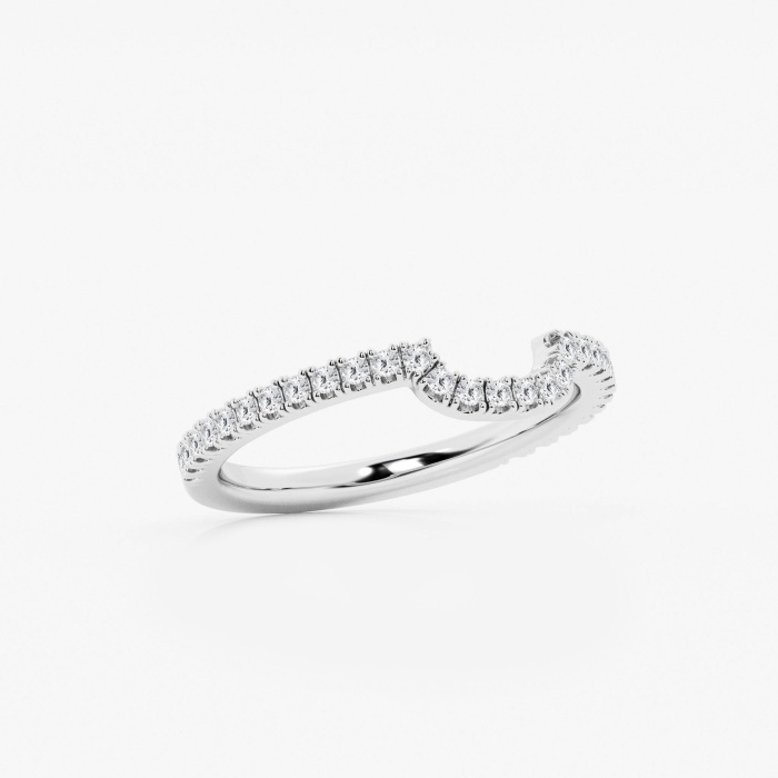 1/4 ctw Round Lab Grown Diamond Prong Set Wedding Band