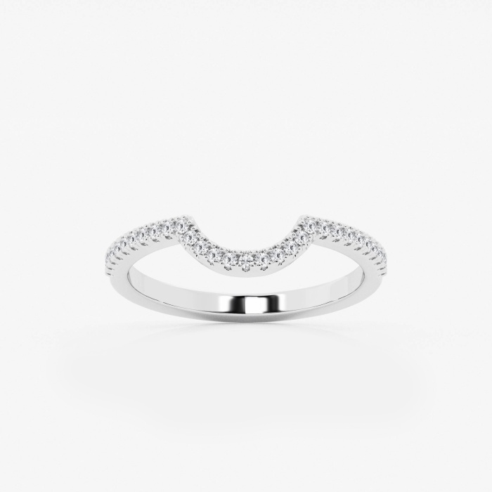 1/7 ctw Round Lab Grown Diamond Prong Set Wedding Band