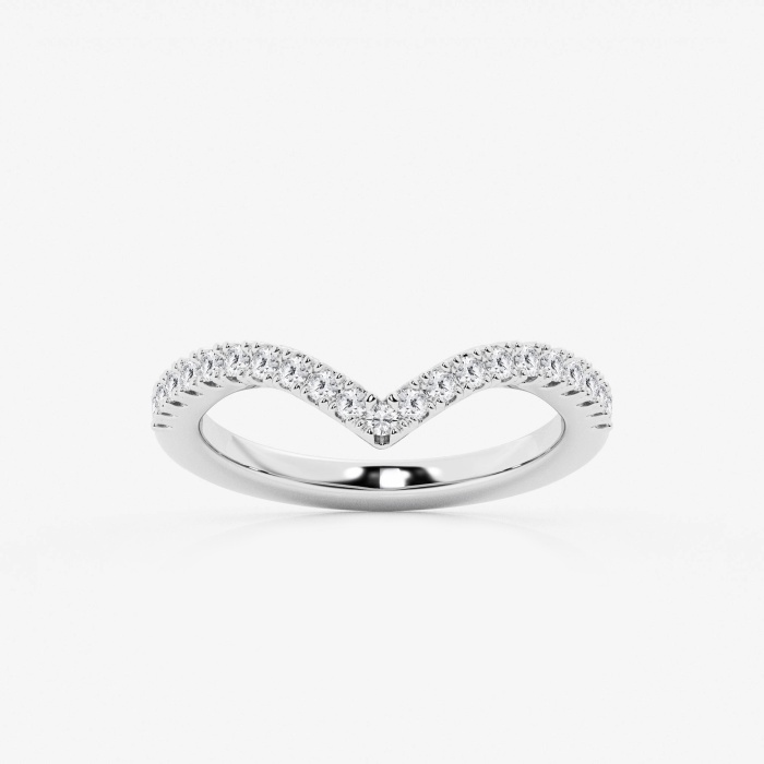 1/3 ctw Round Lab Grown Diamond Prong Set Wedding Band