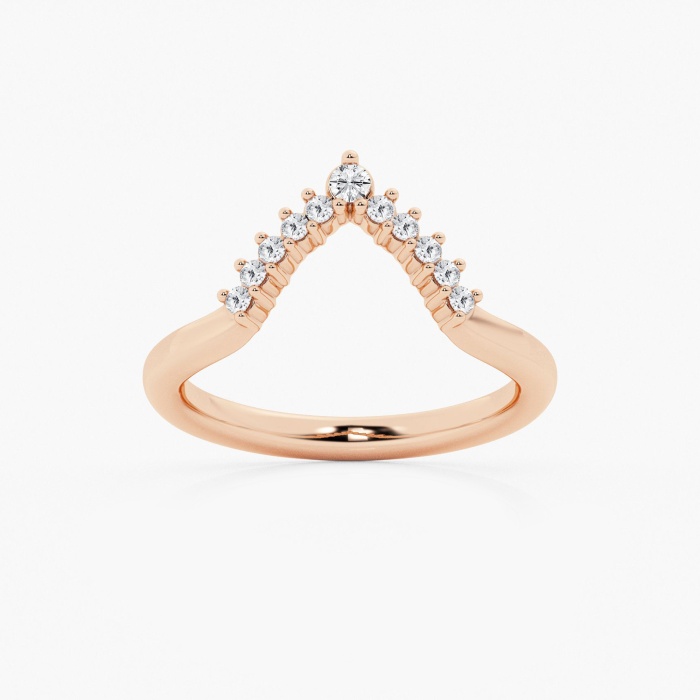 1/8 ctw Round Lab Grown Diamond Wedding Band