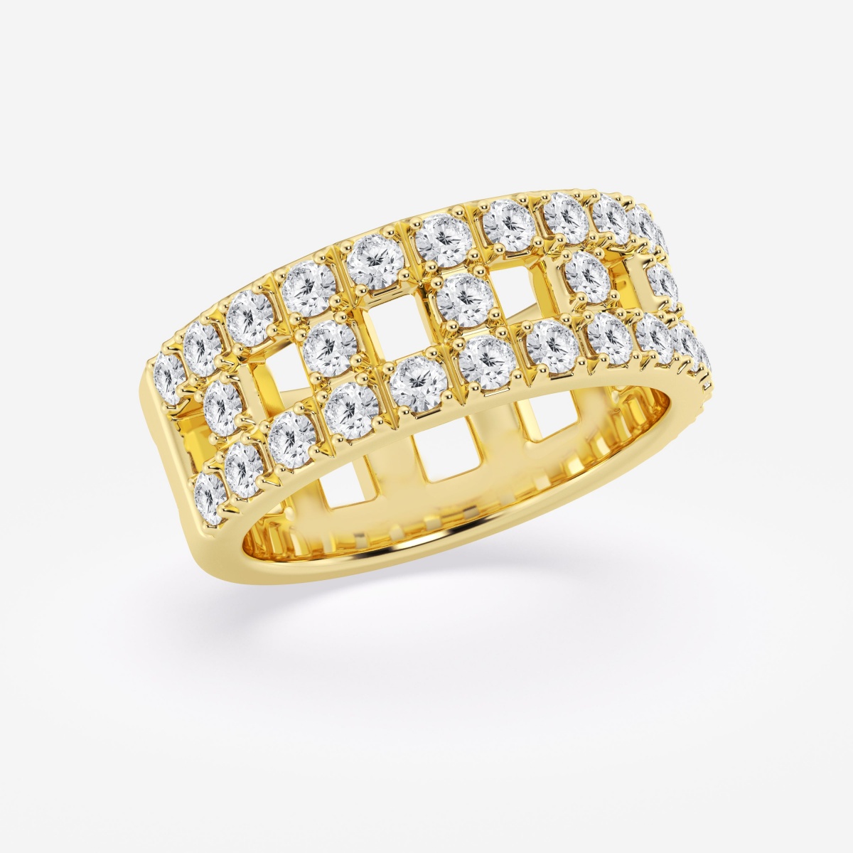 Additional Image 1 for  1 1/2 ctw Round Lab Grown Diamond Fashion Band
