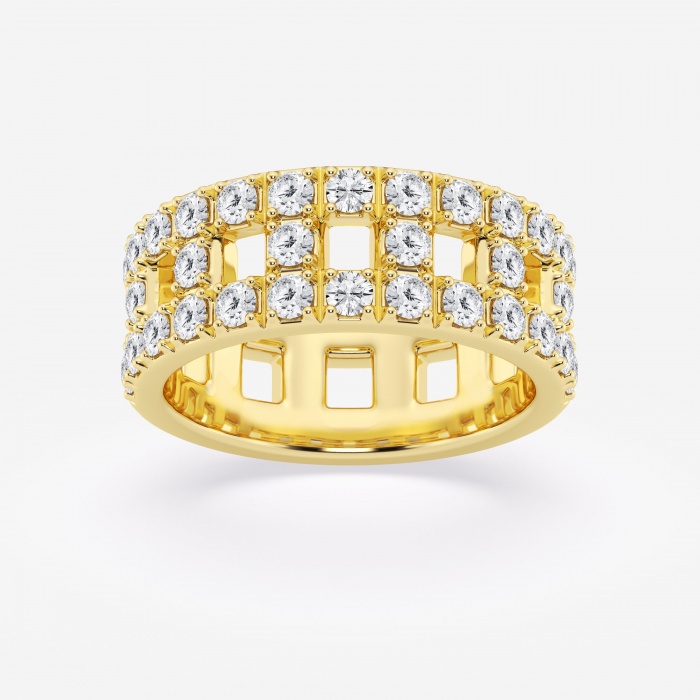 1 1/2 ctw Round Lab Grown Diamond Fashion Band