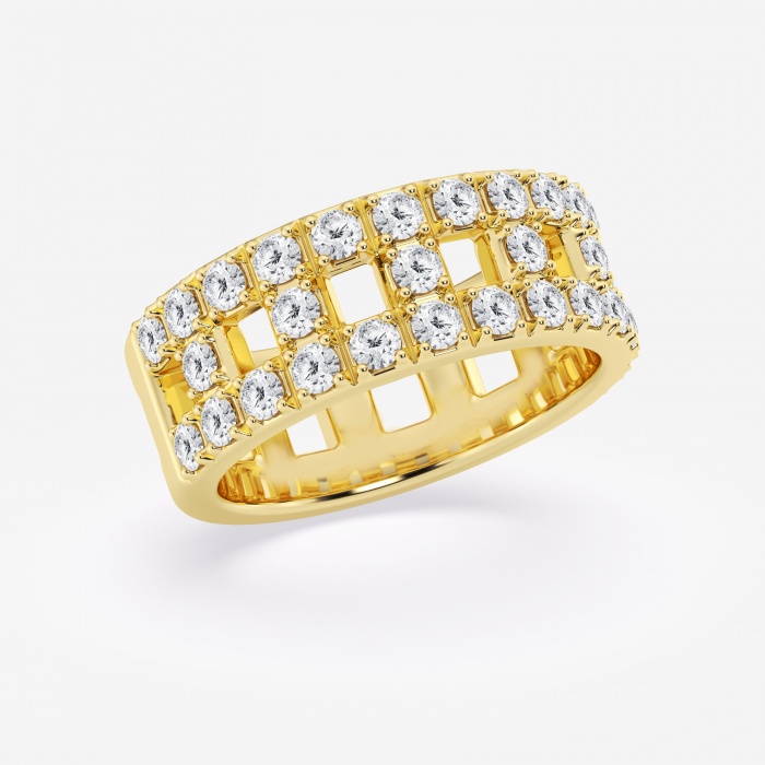 1 1/2 ctw Round Lab Grown Diamond Fashion Band