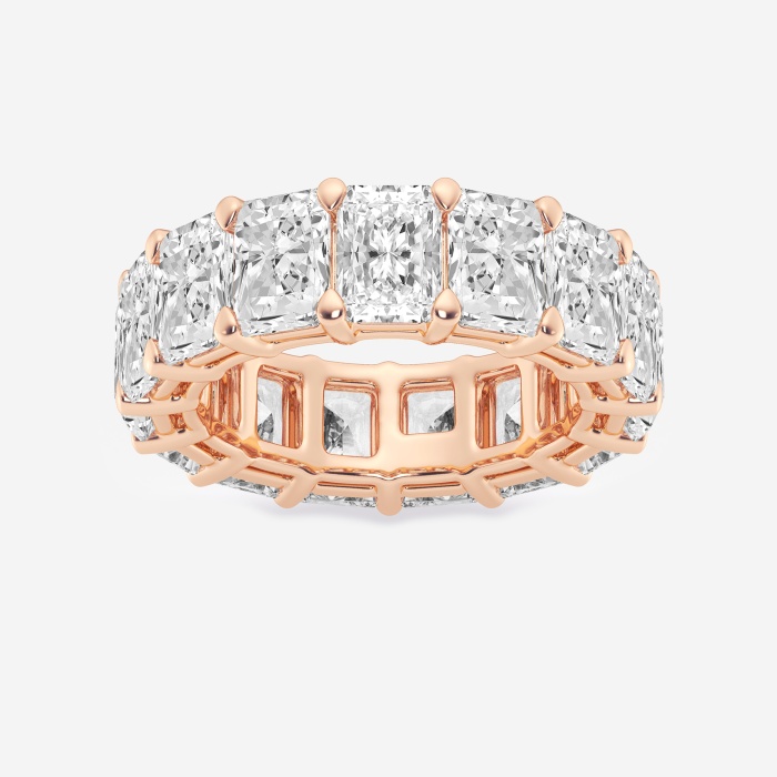 10 ctw Radiant Lab Grown Diamond Eternity Band