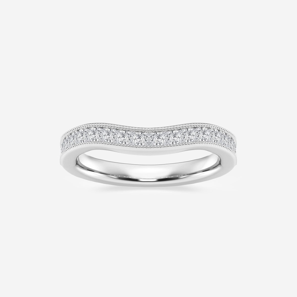 1/2 ctw Princess Lab Grown Diamond Wedding Band