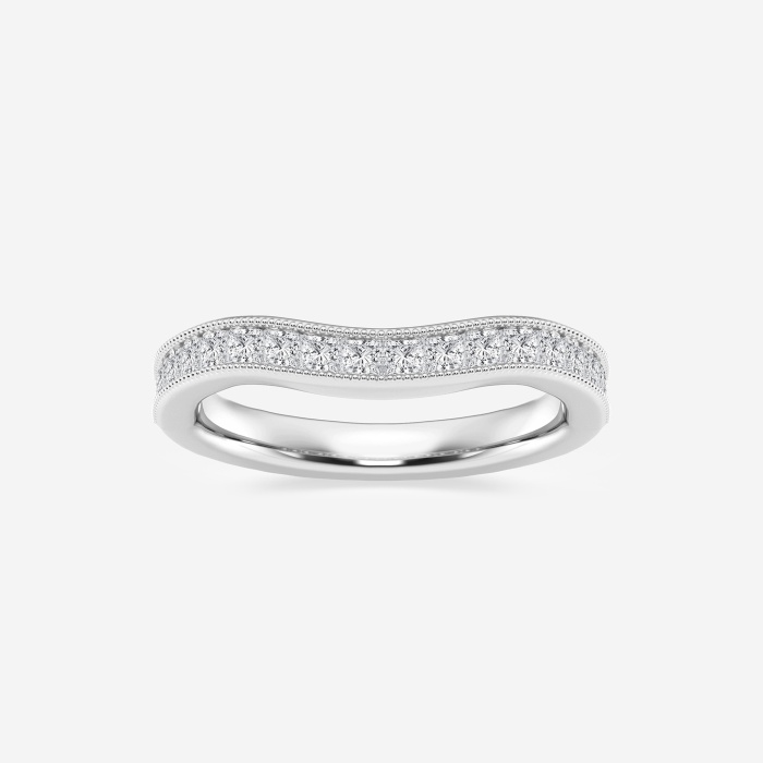1/2 ctw Princess Lab Grown Diamond Wedding Band
