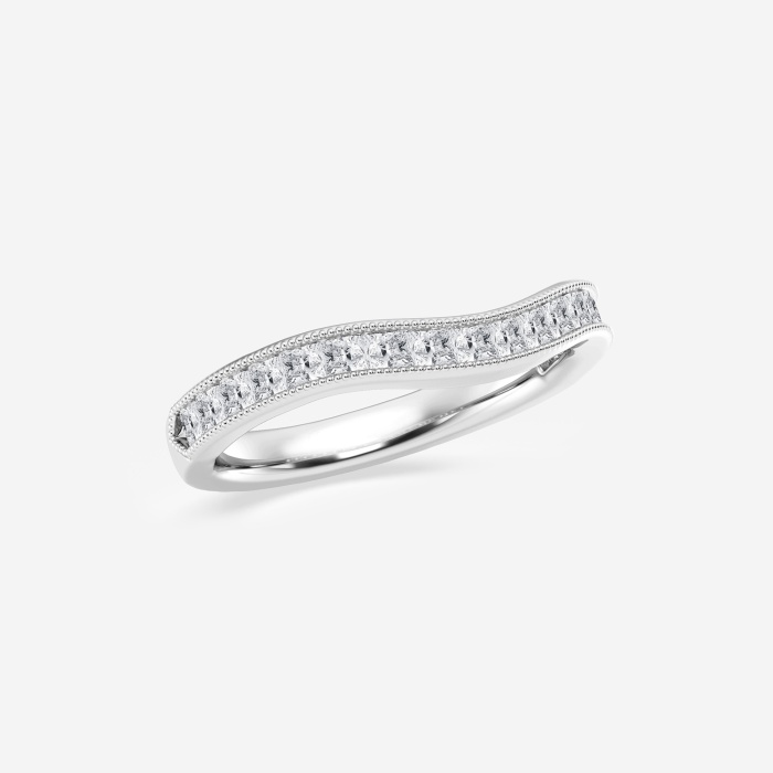 1/2 ctw Princess Lab Grown Diamond Wedding Band