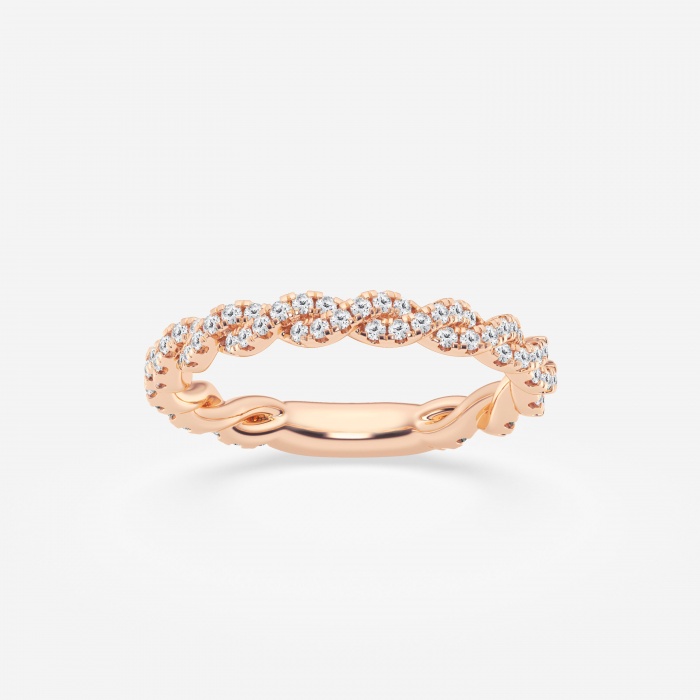 3/8 ctw Round Lab Grown Diamond Wedding Band