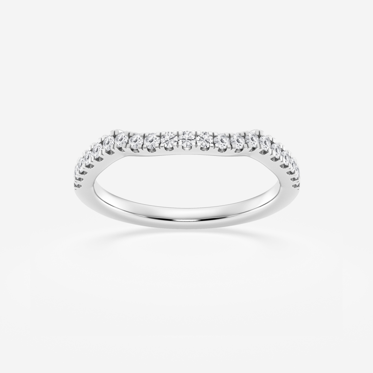 1/4 ctw Round Lab Grown Diamond Micro Pave Wedding Band