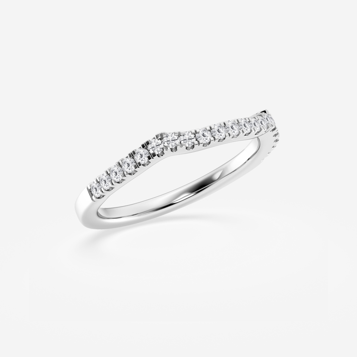 Additional Image 1 for  1/4 ctw Round Lab Grown Diamond Micro Pave Wedding Band
