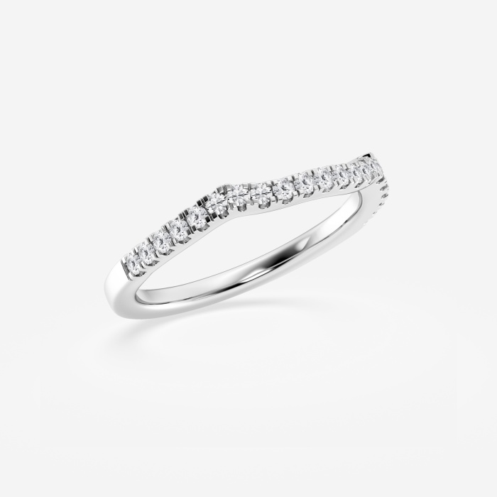 1/4 ctw Round Lab Grown Diamond Micro Pave Wedding Band