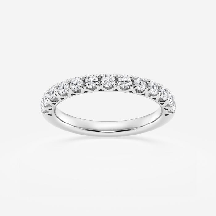 1/2 ctw Round Lab Grown Diamond Prong Set Wedding Band