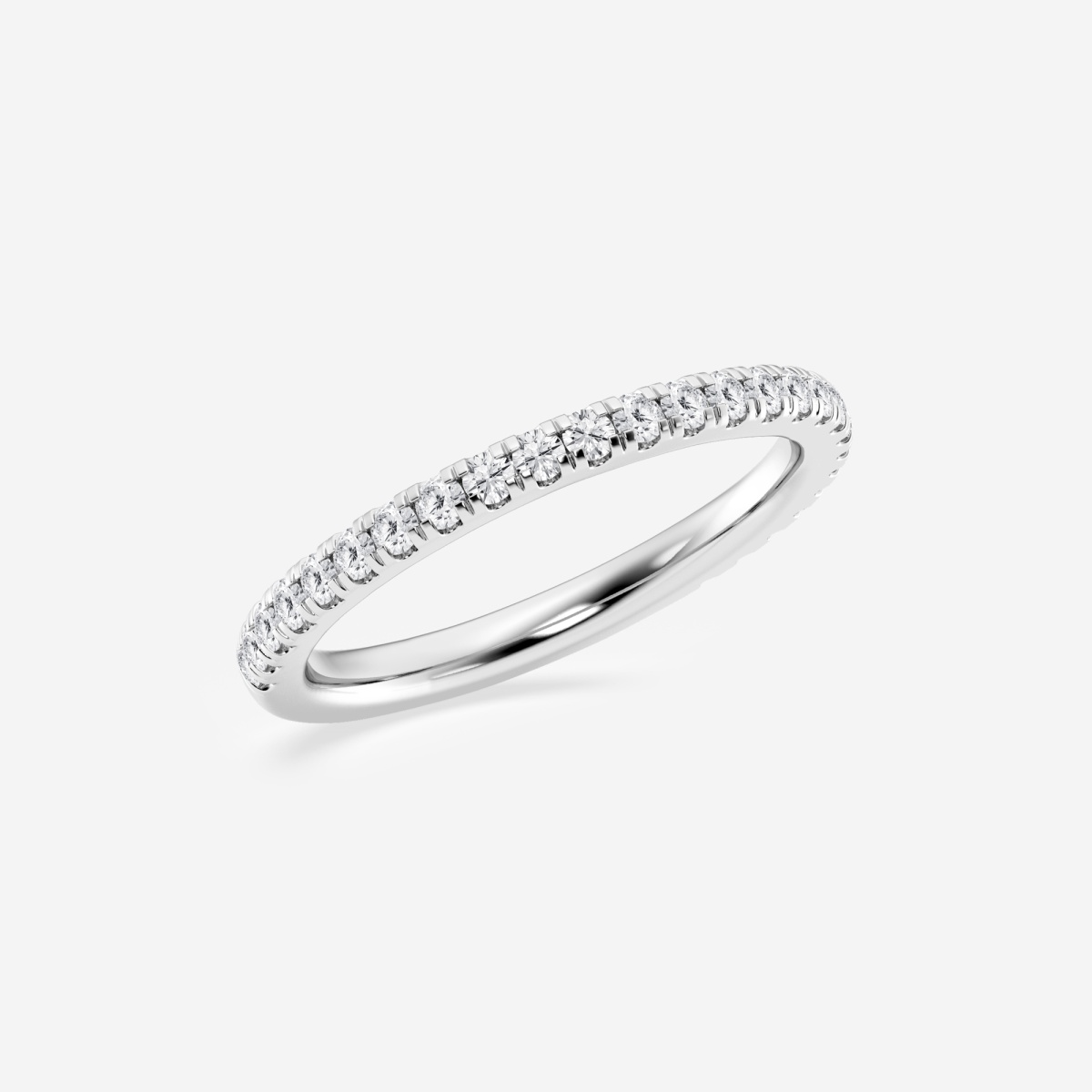 Additional Image 1 for  1/3 ctw Round Lab Grown Diamond Prong Set Wedding Band