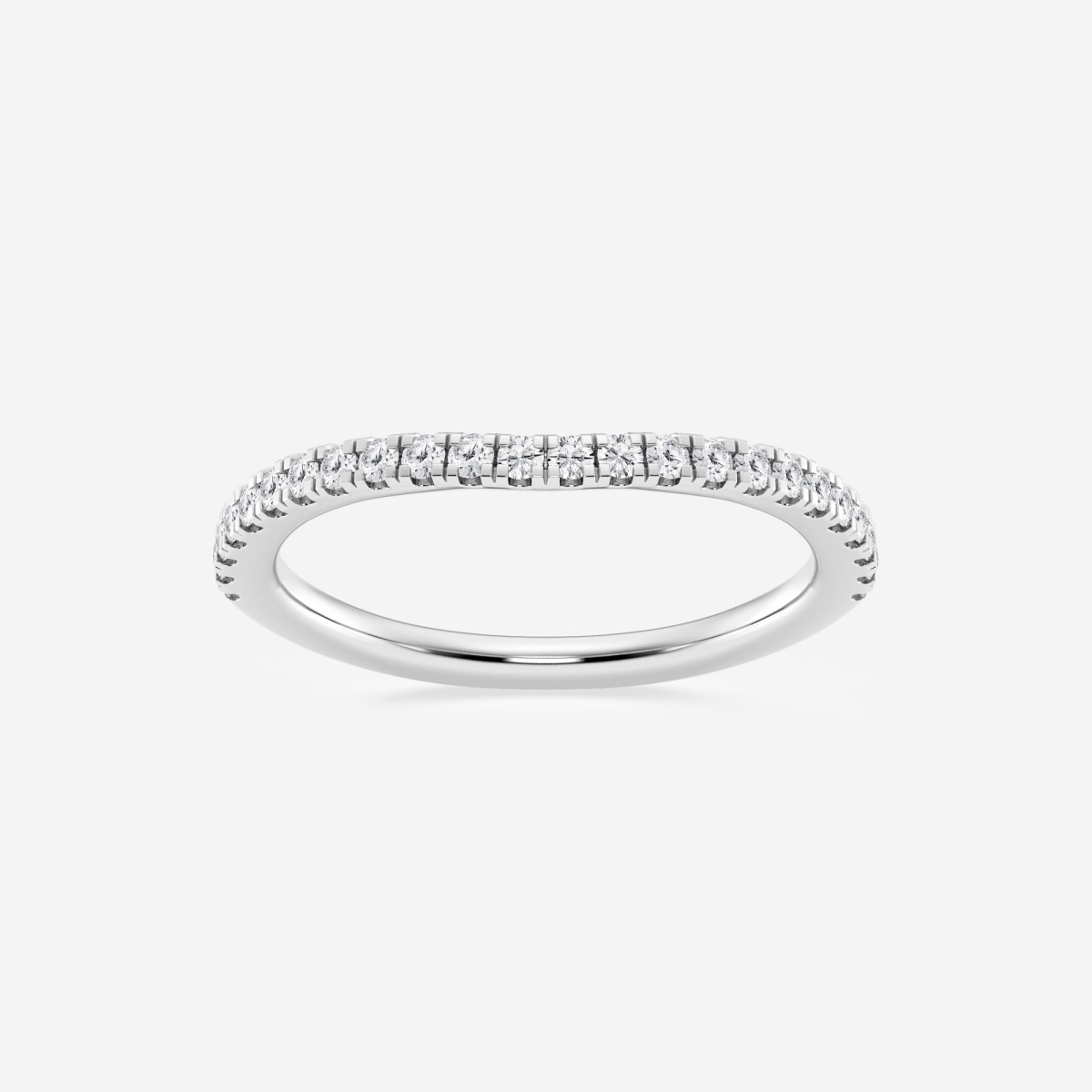 1/4 ctw Round Lab Grown Diamond Prong Set Wedding Band