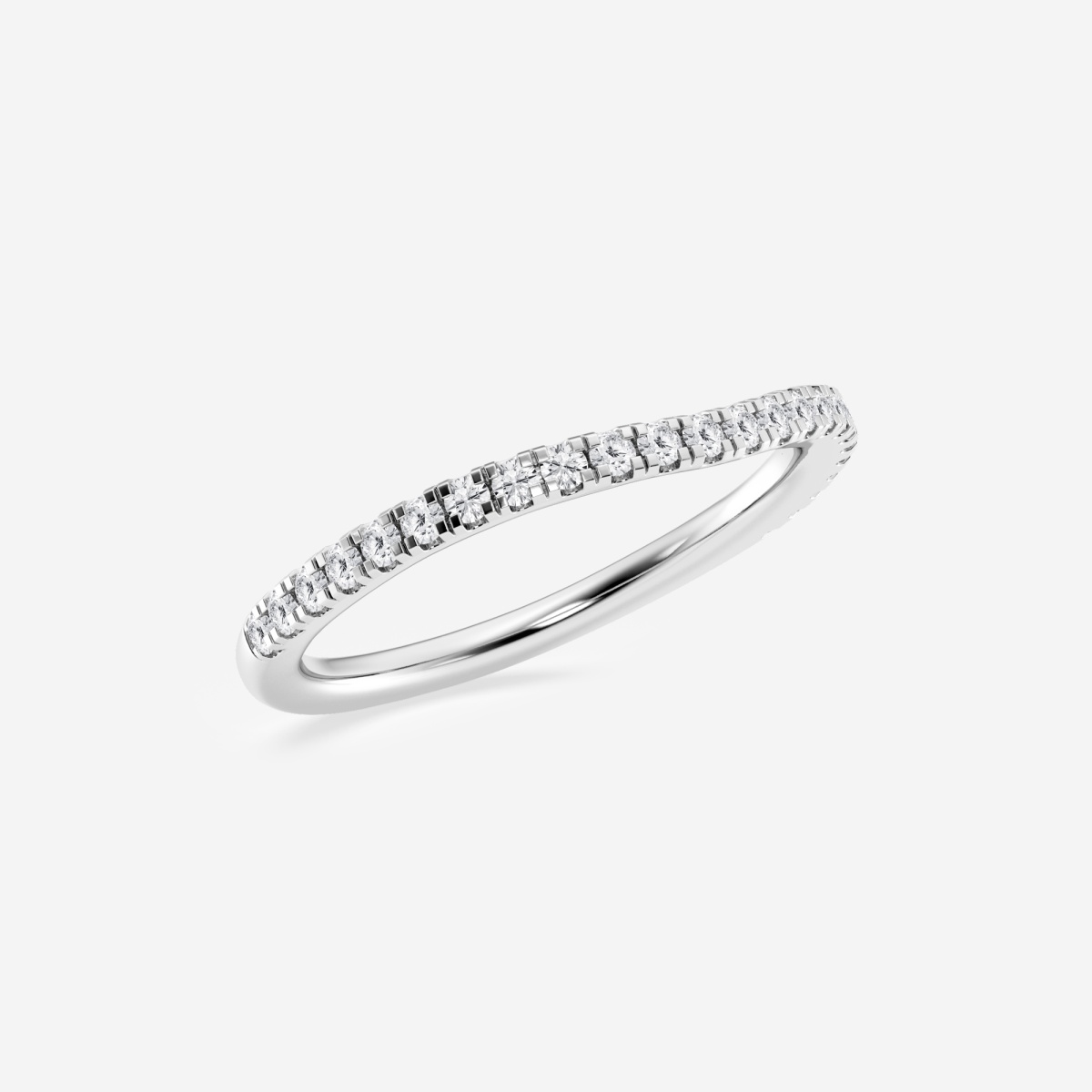 Additional Image 1 for  1/4 ctw Round Lab Grown Diamond Prong Set Wedding Band