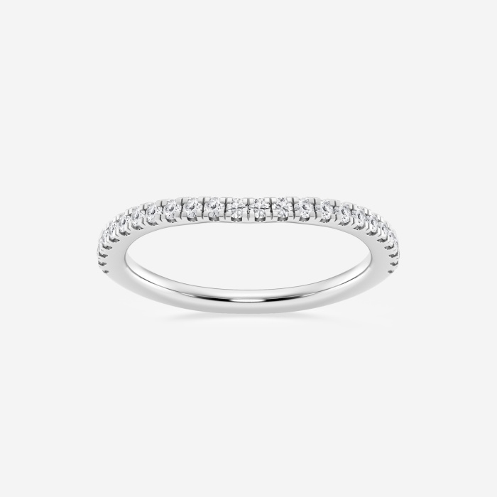 1/4 ctw Round Lab Grown Diamond Prong Set Wedding Band