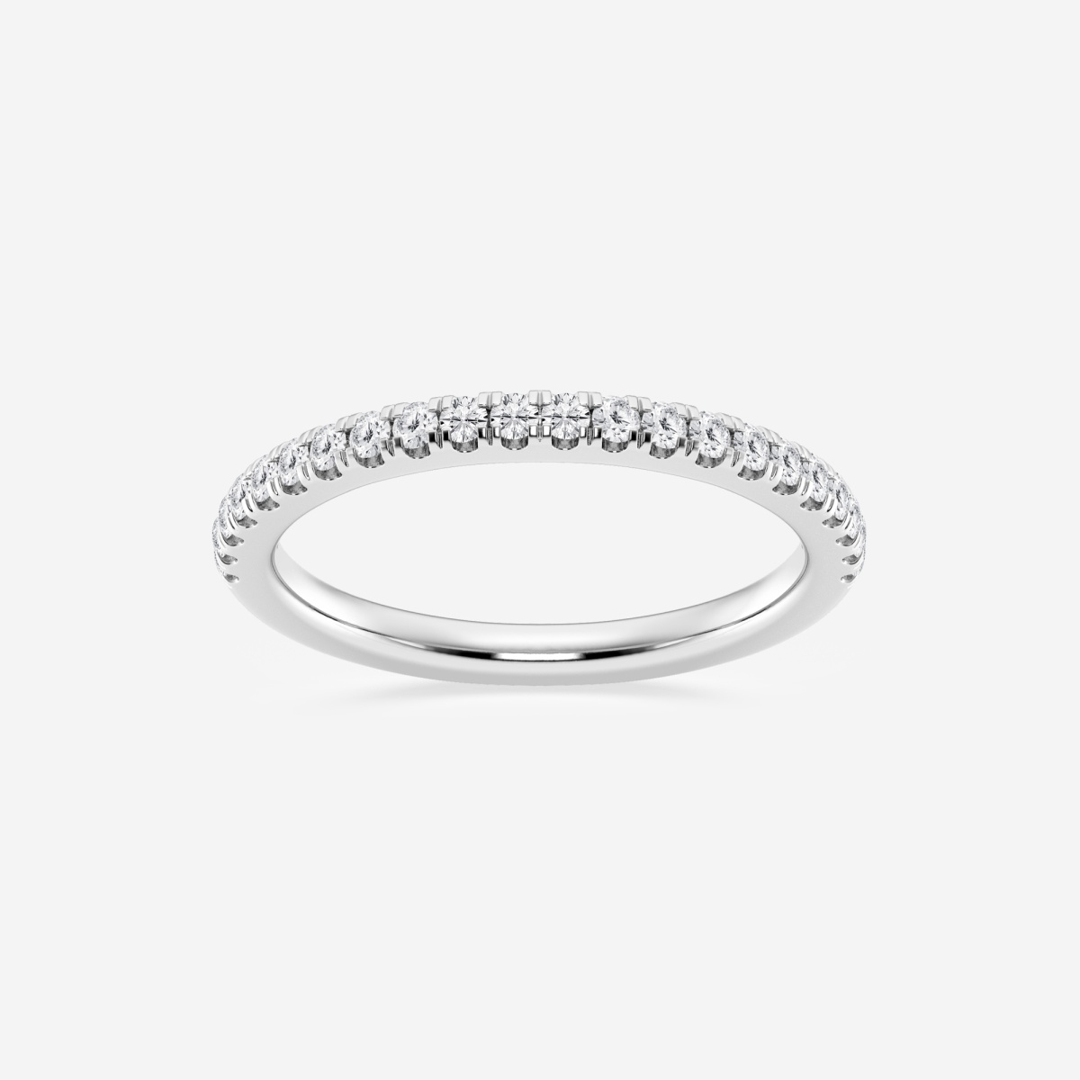 1/4 ctw Round Lab Grown Diamond Prong Set Wedding Band