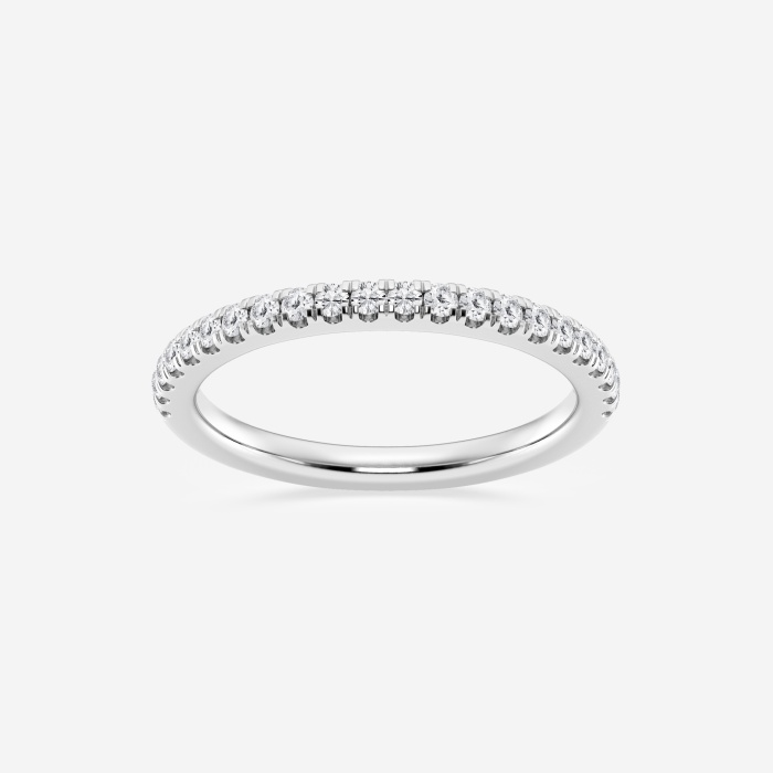 1/4 ctw Round Lab Grown Diamond Prong Set Wedding Band