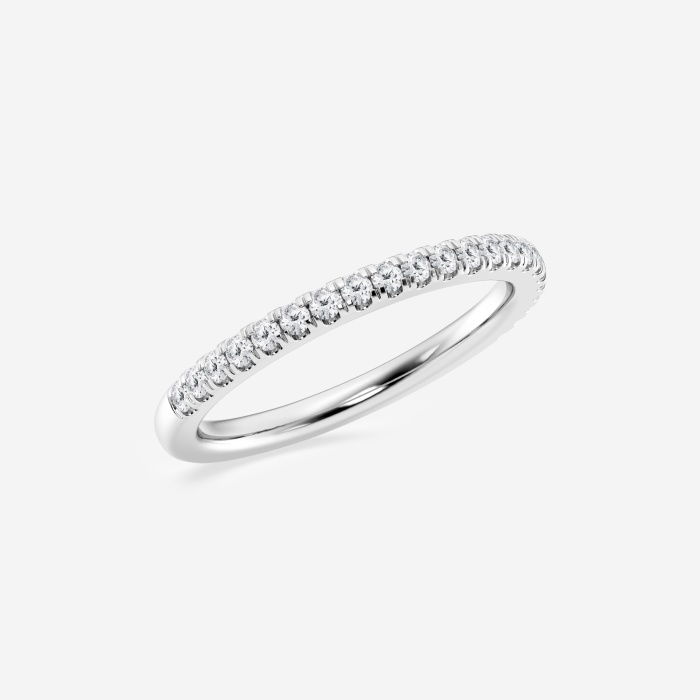 1/4 ctw Round Lab Grown Diamond Prong Set Wedding Band