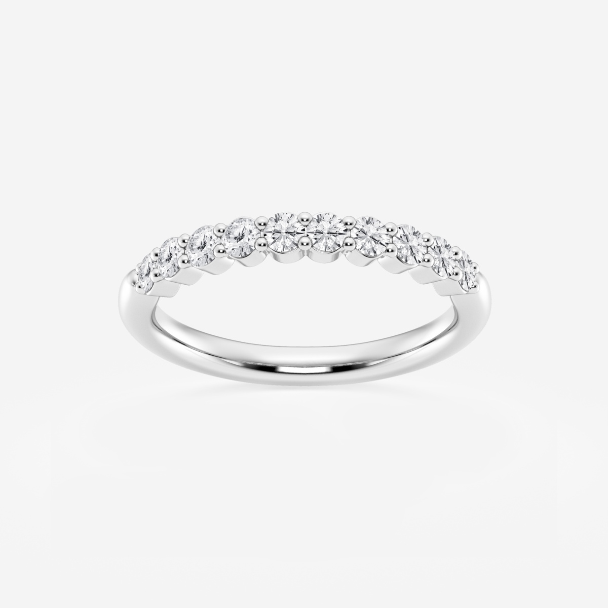 1/2 ctw Round Lab Grown Diamond Prong Set Wedding Band