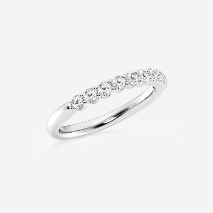 1/2 ctw Round Lab Grown Diamond Prong Set Wedding Band