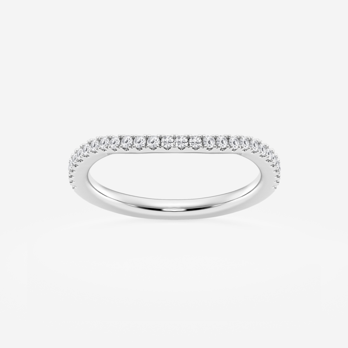 1/5 ctw Round Lab Grown Diamond Prong Set Wedding Band