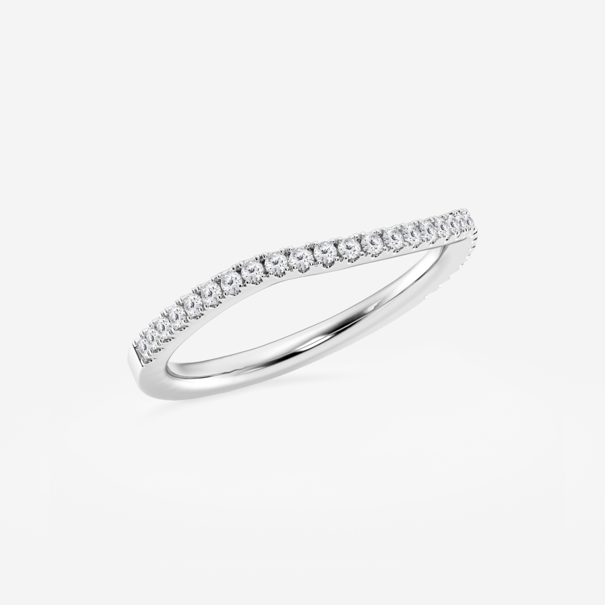 Additional Image 1 for  1/5 ctw Round Lab Grown Diamond Prong Set Wedding Band