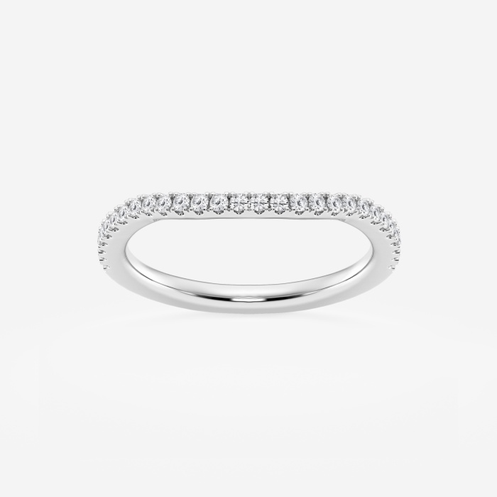 1/5 ctw Round Lab Grown Diamond Prong Set Wedding Band