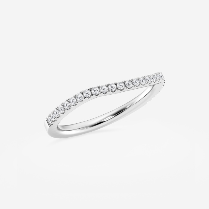 1/5 ctw Round Lab Grown Diamond Prong Set Wedding Band