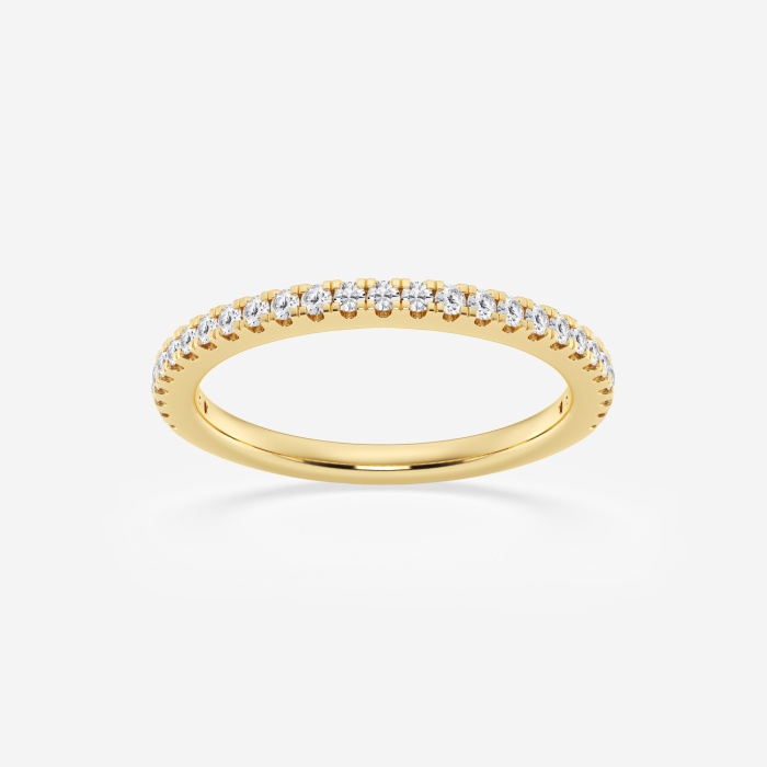 1/4 ctw Round Lab Grown Diamond Prong Set Wedding Band