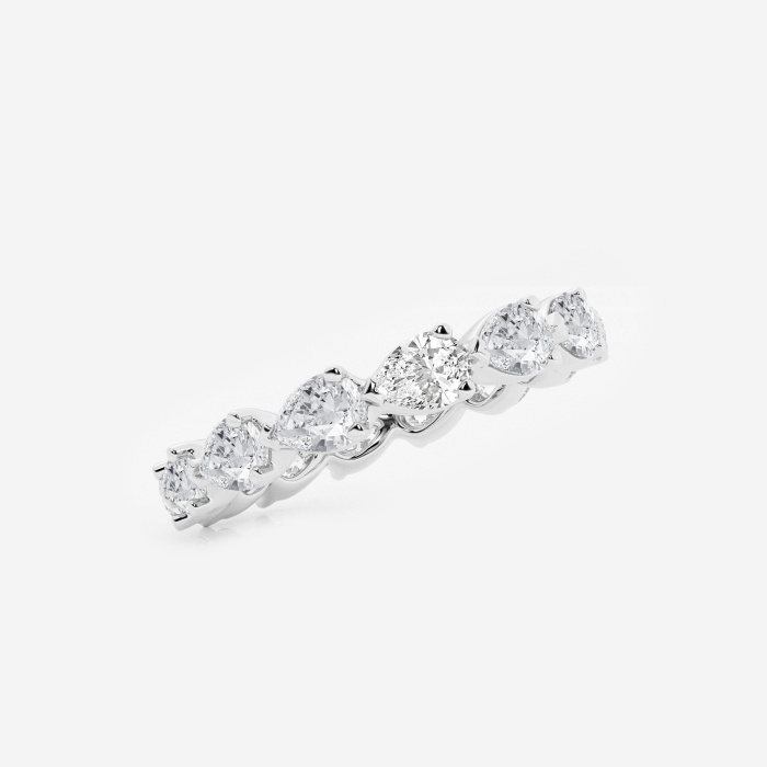 2 ctw Floating Pear Lab Grown Diamond Eternity Band - 2.8mm Width