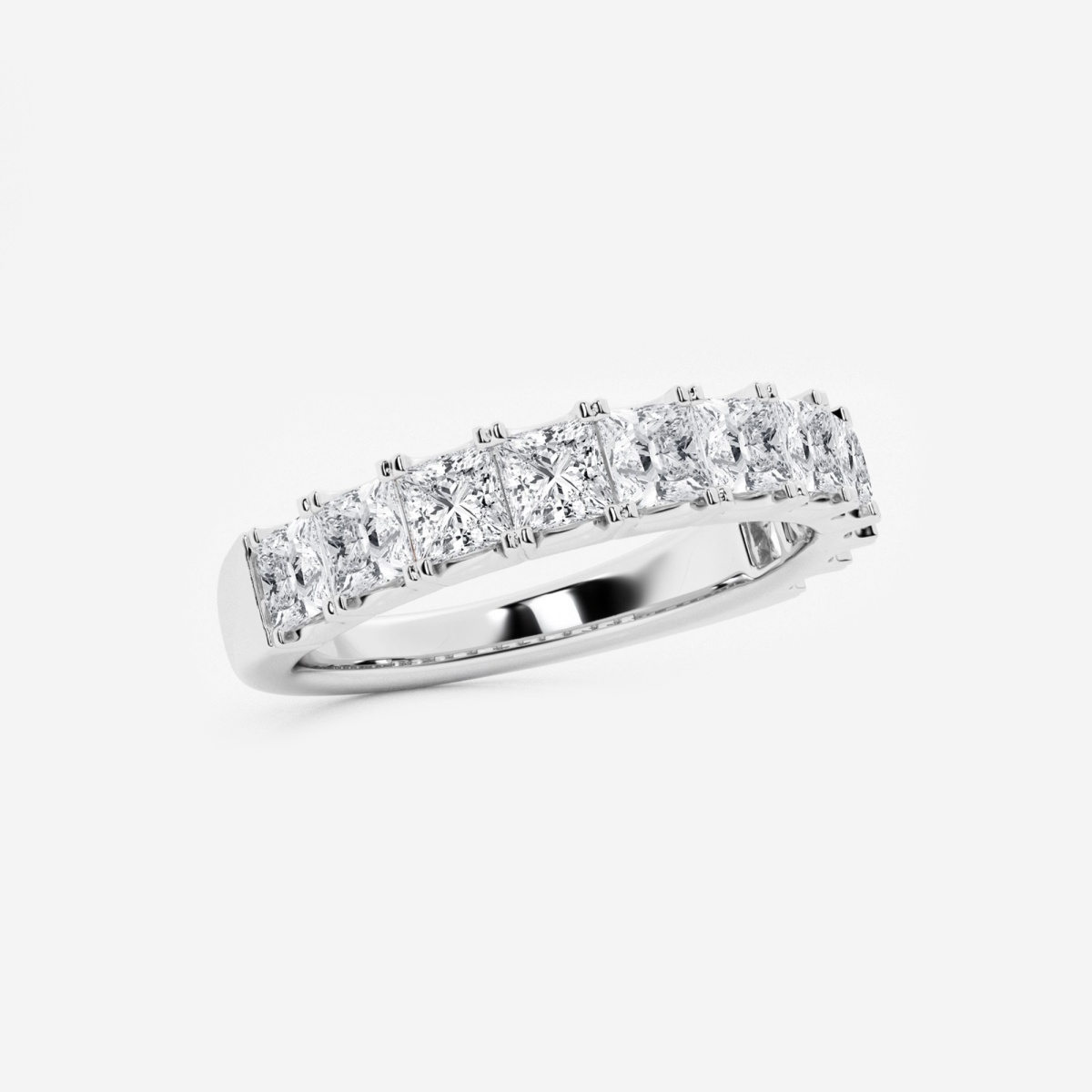 Additional Image 1 for  1 1/2 ctw Princess Lab Grown Diamond Eleven-Stone Wedding Band