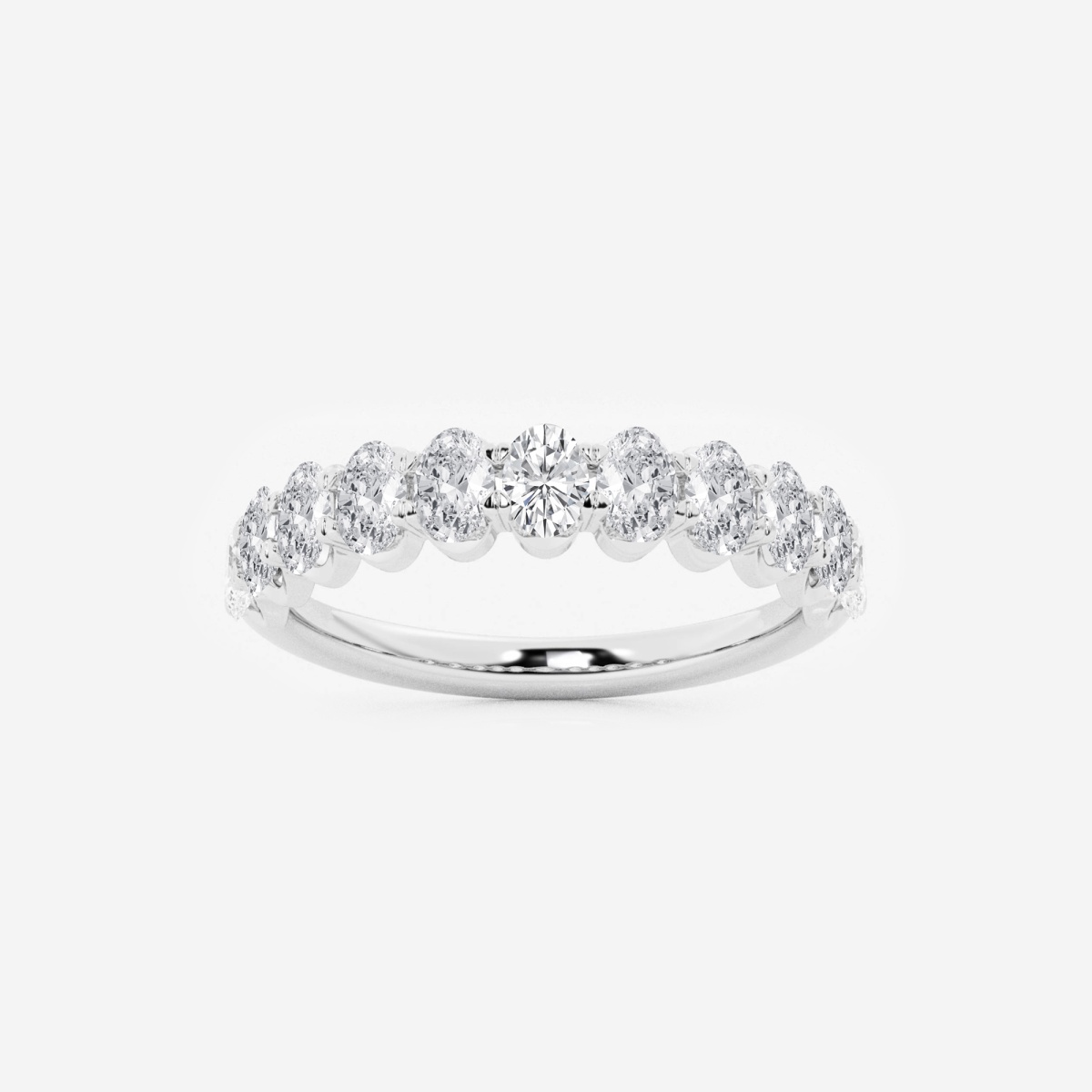 3 ctw Oval Lab Grown Diamond  Wedding Band