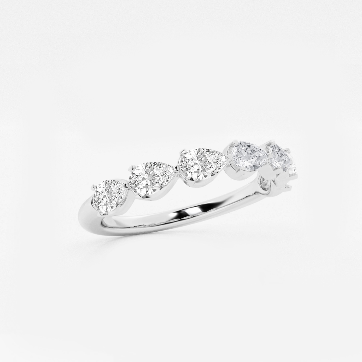 Additional Image 1 for  1 ctw Pear Lab Grown Diamond Floating Anniversary Band