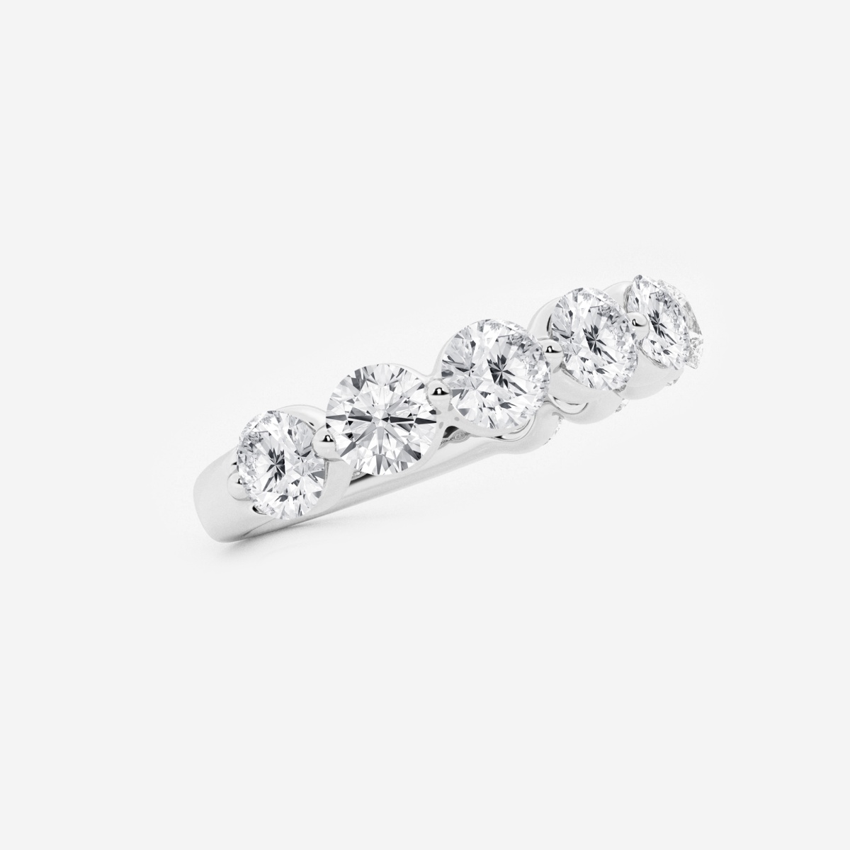 Additional Image 1 for  2 ctw Round Lab Grown Diamond Floating Wedding Band