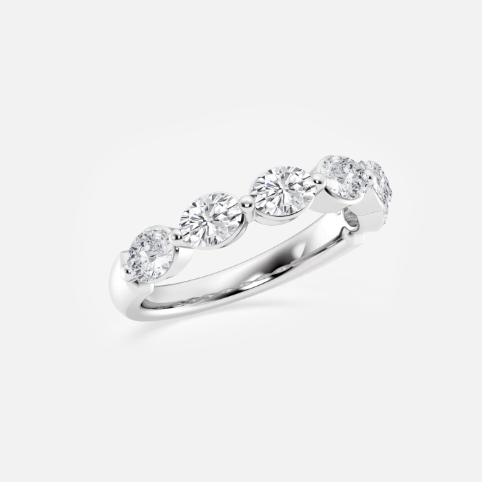 1 1/2 ctw Oval Lab Grown Diamond Floating Anniversary Band