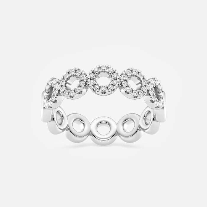 1/4 ctw Round Lab Grown Diamond Circle Fashion Band