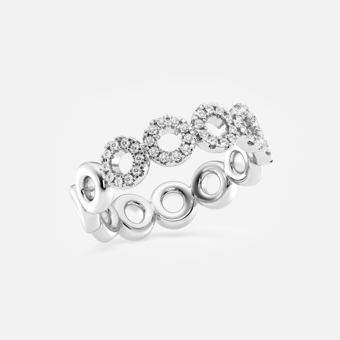 1/4 ctw Round Lab Grown Diamond Circle Fashion Band