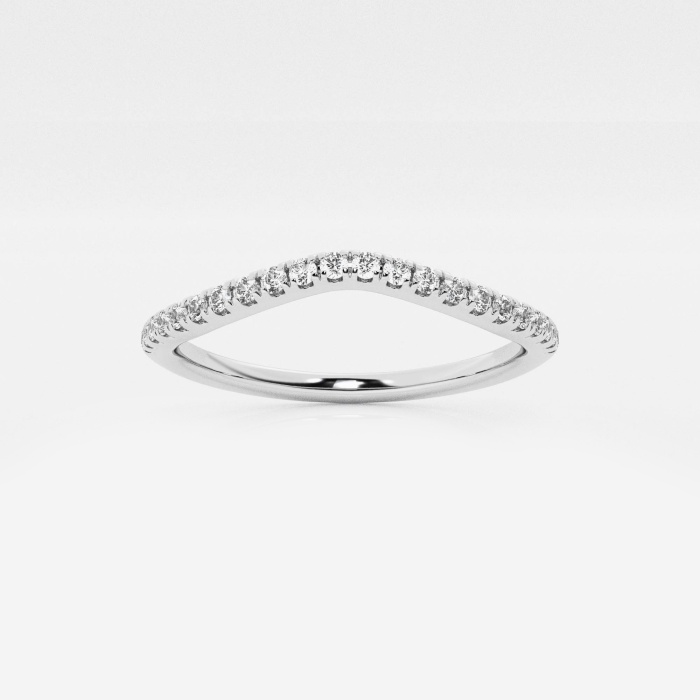 1/5 ctw Round Lab Grown Diamond Contour Wedding Band