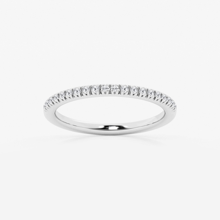 1/5 ctw Round Lab Grown Diamond Prong Set Wedding Band