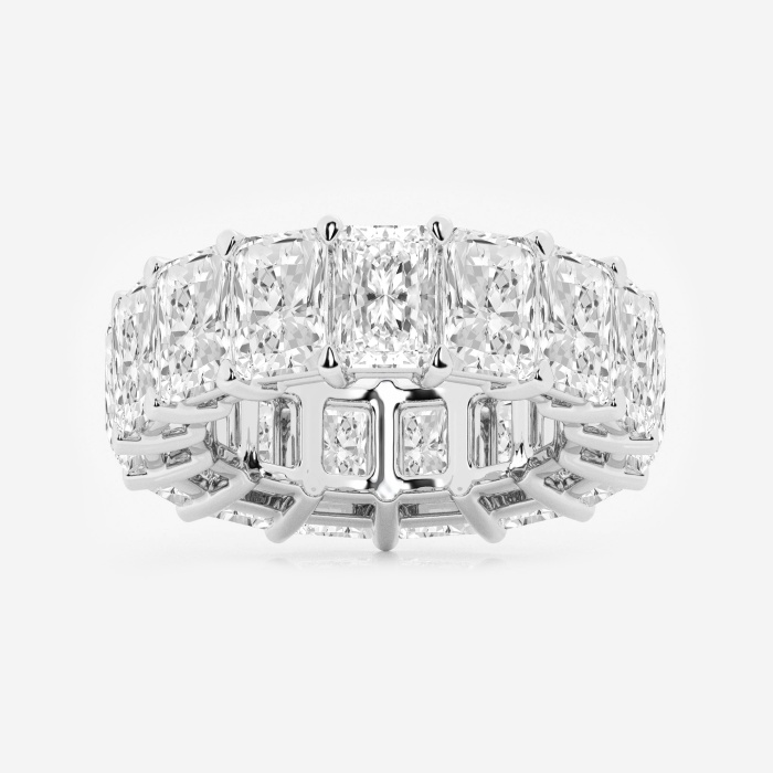 15 ctw Radiant Lab Grown Diamond Cut Luxe Eternity Band - 7.2mm Width